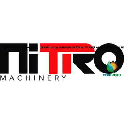 GENERADOR 4,100Wtts, 7HP, 120V/60Hz CON MARCHA, BATERIA Y MANERALES NITRO MACHINERY NIT-G4000E