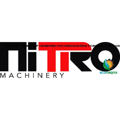 GENERADOR 7,500Wtts, 16HP, 110-220V/60Hz, CON MARCHA, BATERIA Y MANERALES NITRO MACHINERY NIT-G8500E