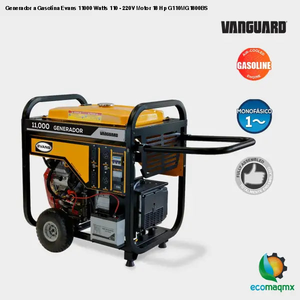 Generador a Gasolina Evans 11000 Watts 110 - 220V Motor 18