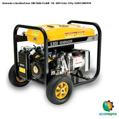 Generador a Gasolina Evans 5500 Watts Portatil 110 - 220V