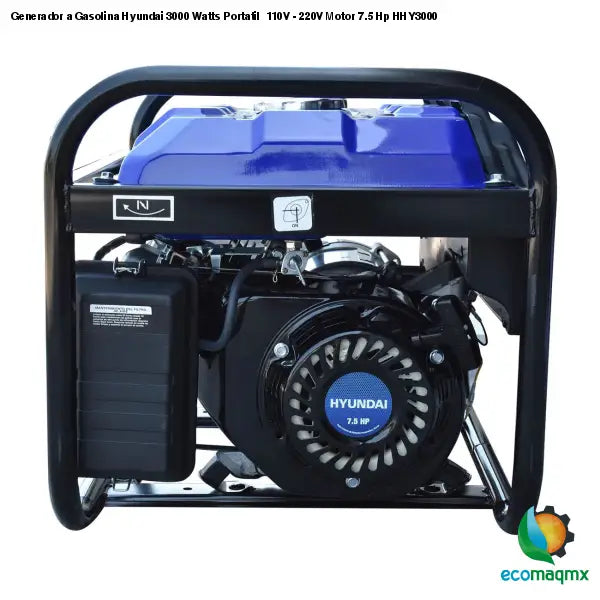 Generador a Gasolina Hyundai 3000 Watts Portatil 110V - 220V