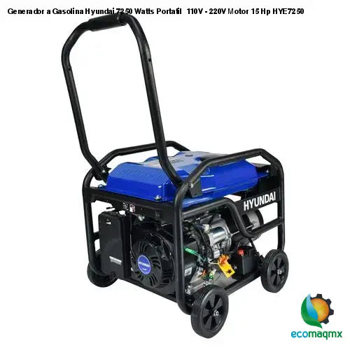 Generador a Gasolina Hyundai 7250 Watts Portatil 110V - 220V