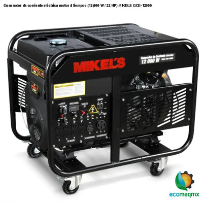 Generador de corriente eléctrica motor 4 tiempos (12,000 W /