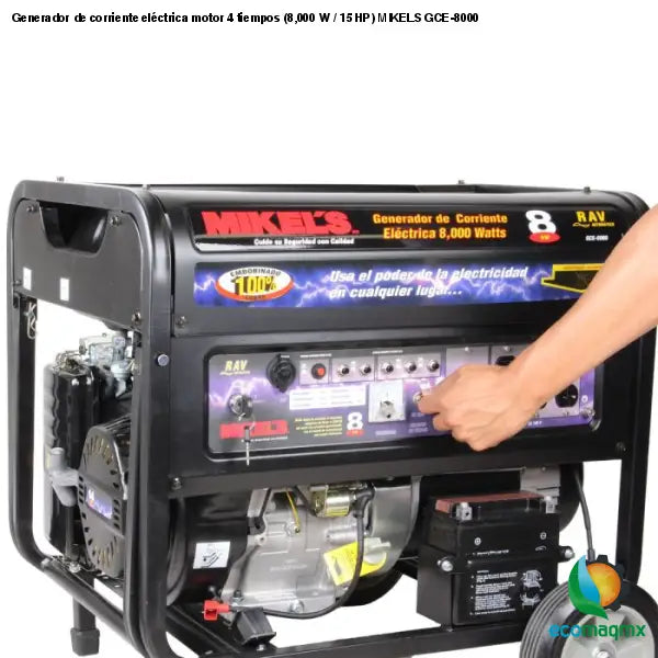 Generador de corriente eléctrica motor 4 tiempos (8,000 W /