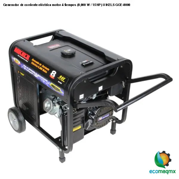 Generador de corriente eléctrica motor 4 tiempos (8,000 W /