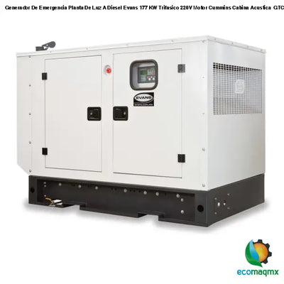 Generador De Emergencia Planta De Luz A Diesel Evans 177 KW