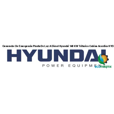 Generador De Emergencia Planta De Luz A Diesel Hyundai 140