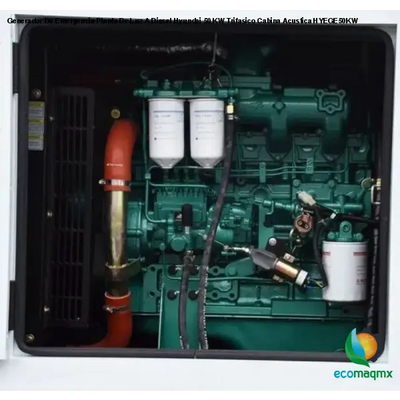 Generador De Emergencia Planta De Luz A Diesel Hyundai 50 KW Trifasico Cabina Acustica HYEGE50KW