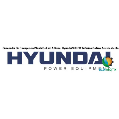 Generador De Emergencia Planta De Luz A Diesel Hyundai160 KW