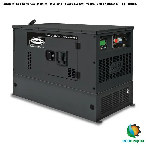 Generador De Emergencia Planta De Luz A Gas LP Evans 10.4 KW