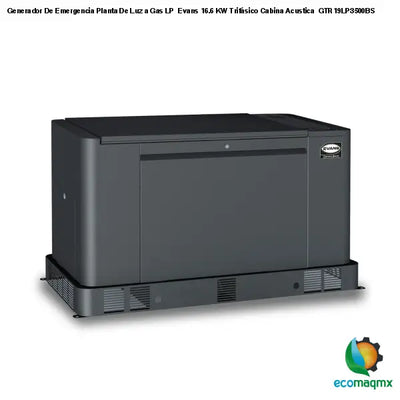 Generador De Emergencia Planta De Luz a Gas LP Evans 16.6 KW