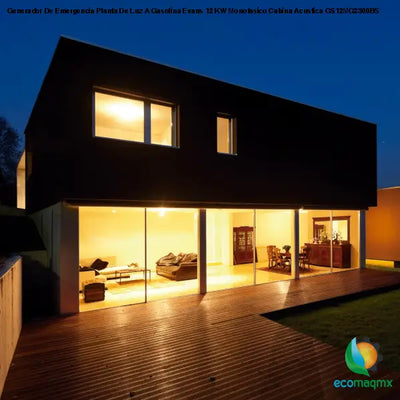 Generador De Emergencia Planta De Luz A Gasolina Evans 12 KW