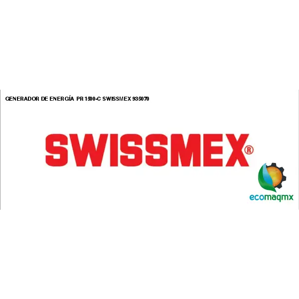 GENERADOR DE ENERGÍA PR1500-C SWISSMEX 935070