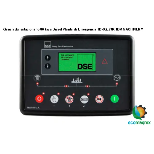 Generador estacionario 80 kw a Diesel Planta de Emergencia TDKGE97K TDK MACHINERY