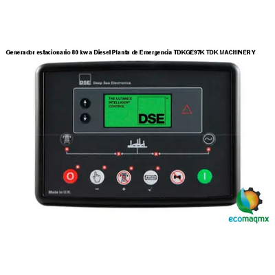 Generador estacionario 80 kw a Diesel Planta de Emergencia TDKGE97K TDK MACHINERY