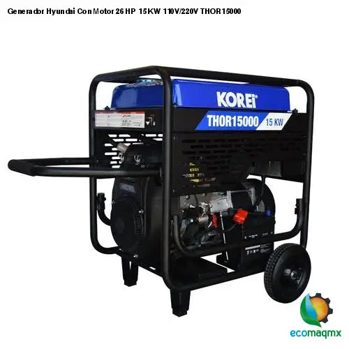 Generador Hyundai Con Motor 26 HP 15 KW 110V/220V THOR15000