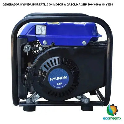 GENERADOR HYUNDAI PORTÁTIL CON MOTOR A GASOLINA 2 HP