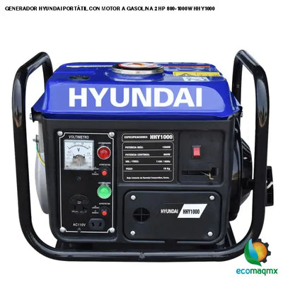 GENERADOR HYUNDAI PORTÁTIL CON MOTOR A GASOLINA 2 HP