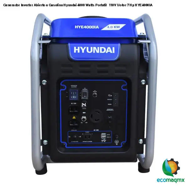 Generador Inverter Abierto a Gasolina Hyundai 4000 Watts