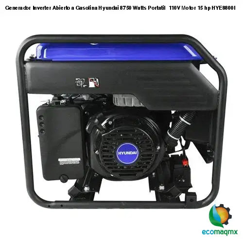 Generador Inverter Abierto a Gasolina Hyundai 8750 Watts