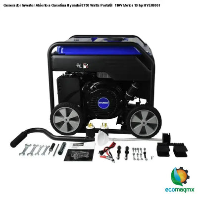 Generador Inverter Abierto a Gasolina Hyundai 8750 Watts