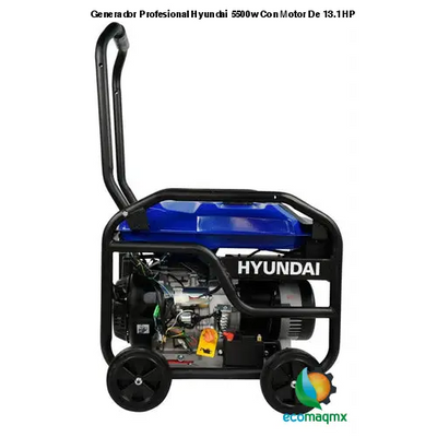 Generador Profesional Hyundai 5500w Con Motor De 13.1 HP
