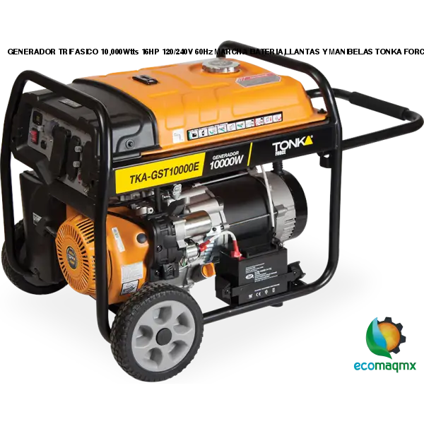 GENERADOR TRIFASICO 10,000Wtts 16HP 120/240V 60Hz MARCHA