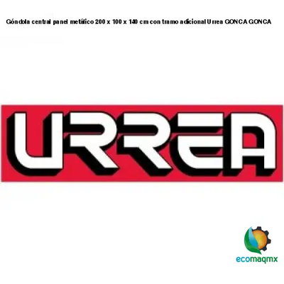 Góndola central panel metálico 200 x 100 x 140 cm con tramo