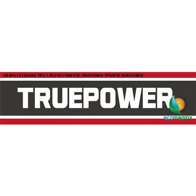 GRAPA ESTANDAR TIPO T-50 9/16 C/1000 PZS TRUEPOWER TPGR916