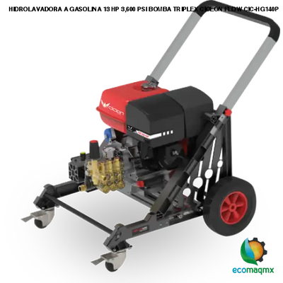 HIDROLAVADORA A GASOLINA 13 HP 3,600 PSI BOMBA TRIPLEX