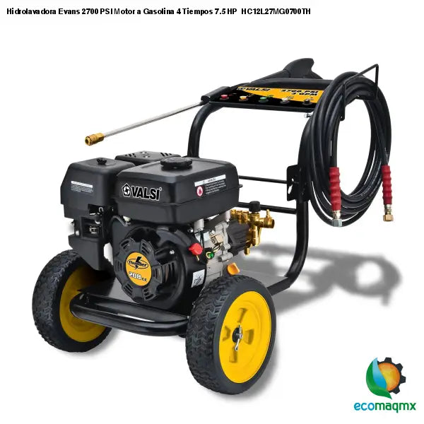 Hidrolavadora Evans 2700 PSI Motor a Gasolina 4 Tiempos 7.5
