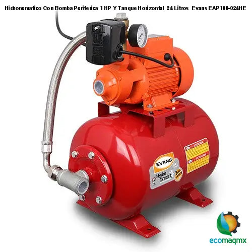 Hidronematico Con Bomba Periferica 1 HP Y Tanque Horizontal