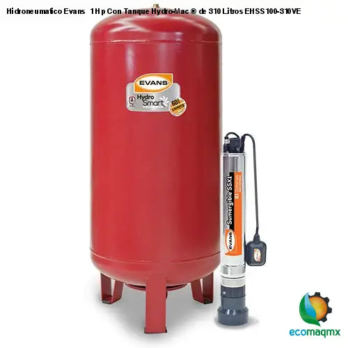 Ecomaqmx - Hidroneumatico Evans 1 Hp Con Tanque Hydro-Mac ® de 310 ...