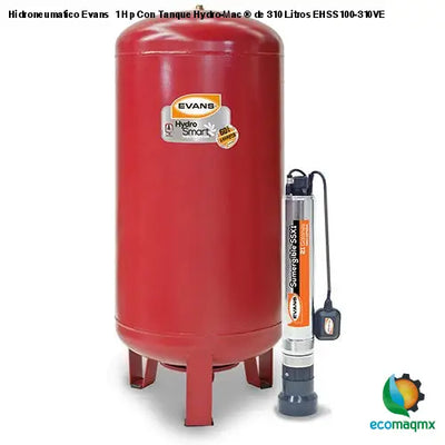 Hidroneumatico Evans 1 Hp Con Tanque Hydro-Mac ® de 310