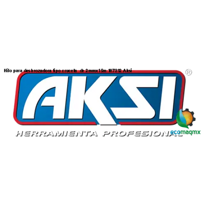 Hilo para desbrozadora tipo cruceta de 2mmx15m 107312 Aksi
