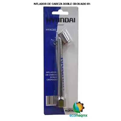 INFLADOR DE CABEZA DOBLE CROMADO HYAC110