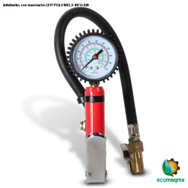 Inflallantas con manómetro (217 PSI) MIKELS INFM-220