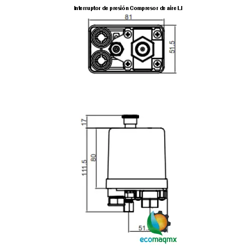 Interruptor de presión Compresor de aire LEFOO