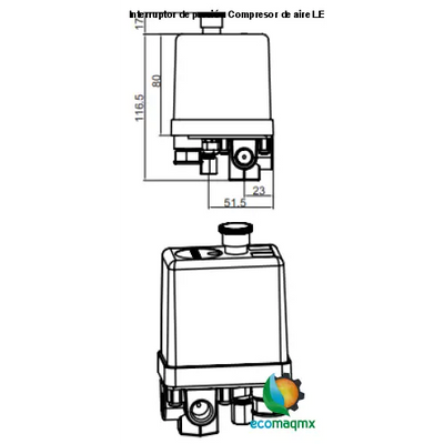 Interruptor de presión Compresor de aire LEFOO