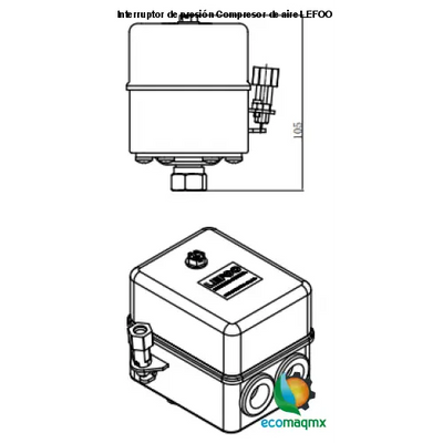 Interruptor de presión Compresor de aire LEFOO