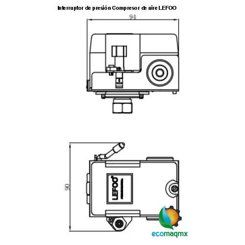 Interruptor de presión Compresor de aire LEFOO