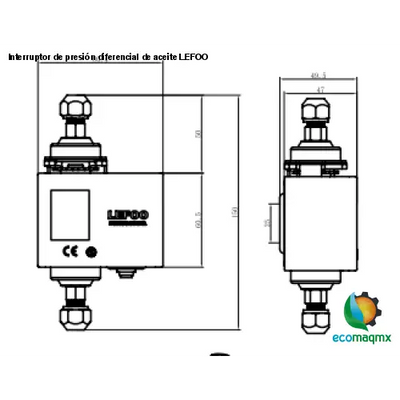 Interruptor de presión diferencial de aceite LEFOO