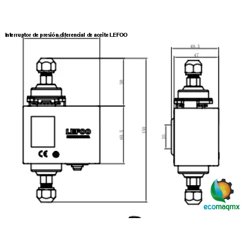 Interruptor de presión diferencial de aceite LEFOO