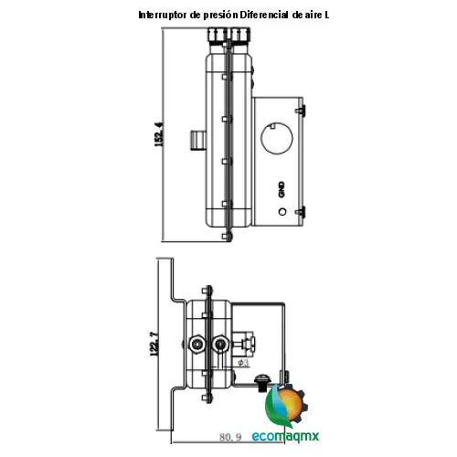 Interruptor de presión Diferencial de aire LEFOO