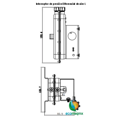 Interruptor de presión Diferencial de aire LEFOO