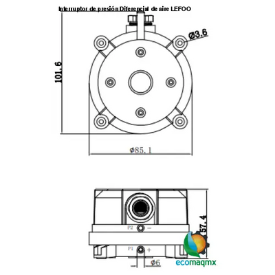 Interruptor de presión Diferencial de aire LEFOO