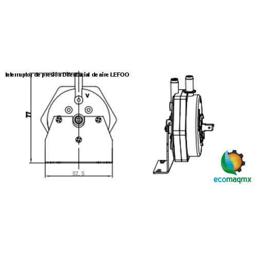 Interruptor de presión Diferencial de aire LEFOO