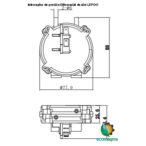 Interruptor de presión Diferencial de aire LEFOO
