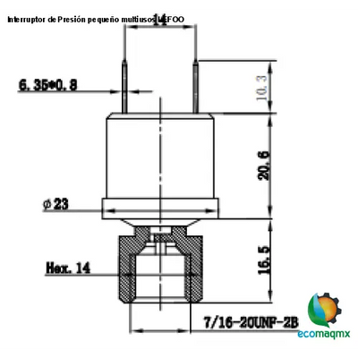Interruptor de Presión pequeño multiusos LEFOO