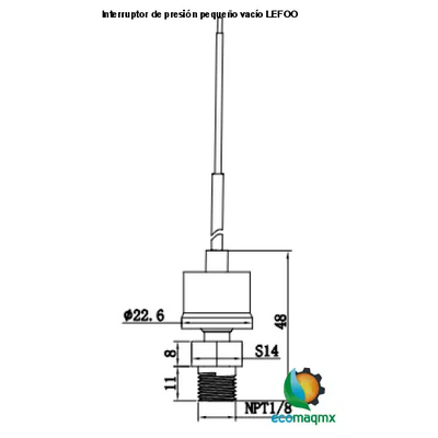 Interruptor de presión pequeño vacío LEFOO